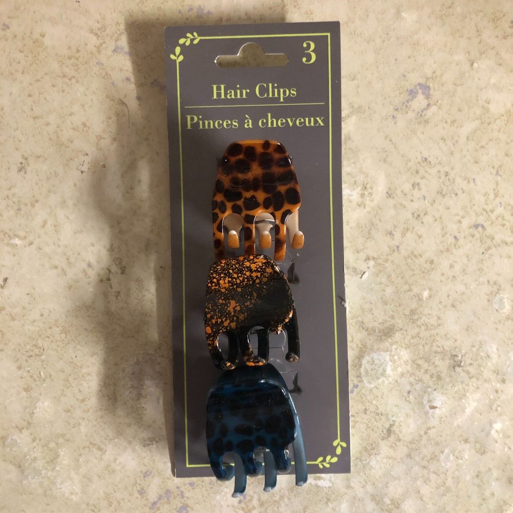 3 Set Multicolor Hair Clips
